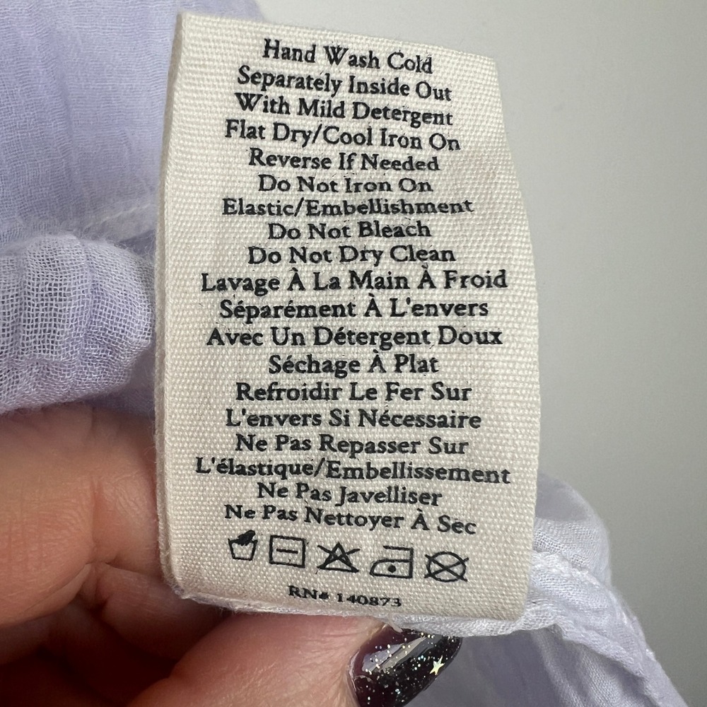 LoveShackFancy Lavender Ruffle Mini Dress - Picture 10 of 10